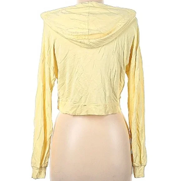Colsie | Pullover cropped yellow Hoodie - Picture 2 of 7